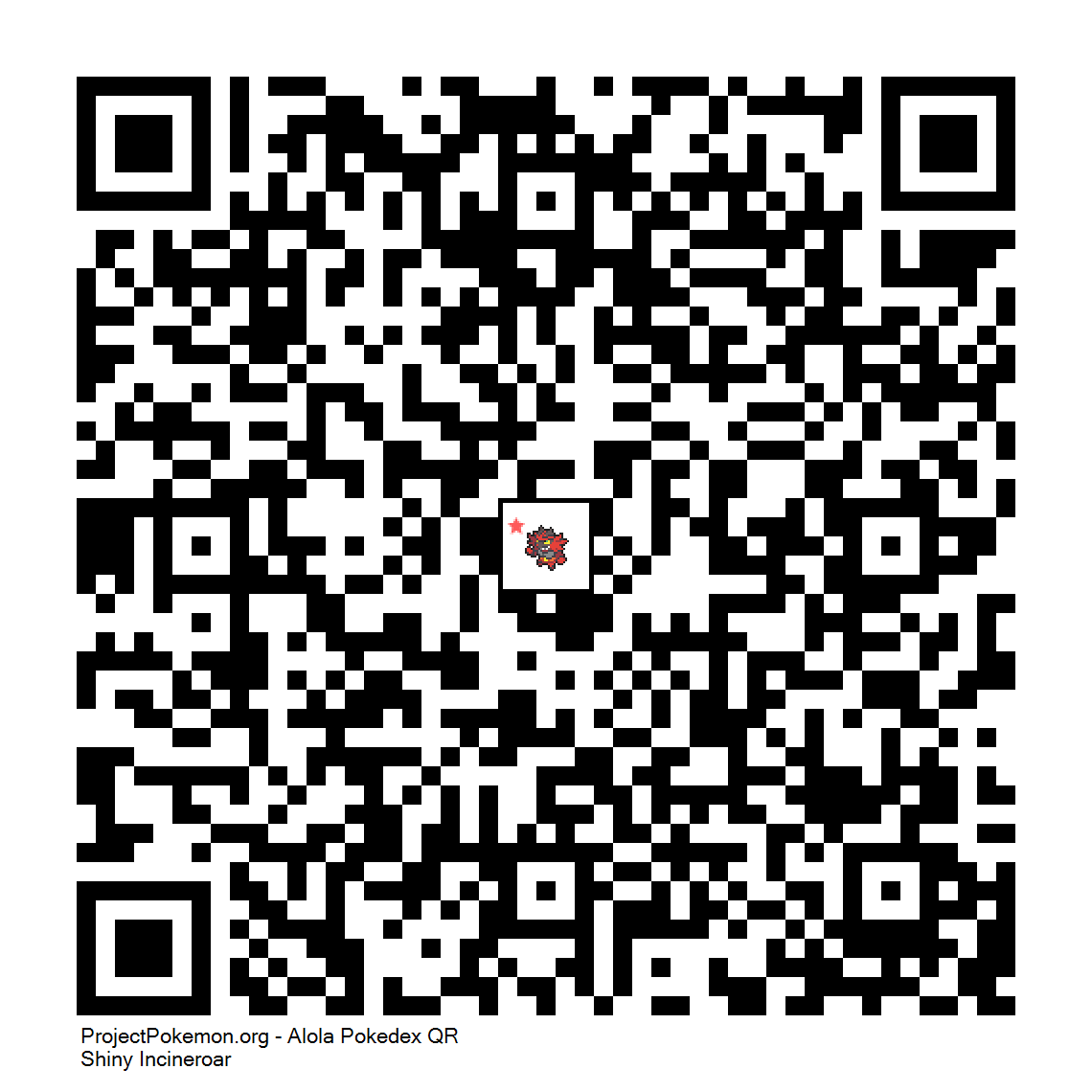 Cdigo QR de Incineroar variocolor